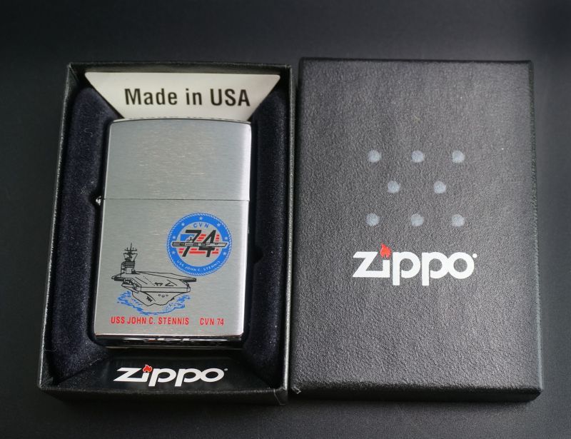 画像: zippo USS JHON C STENNIS CVN 74 2001年製造