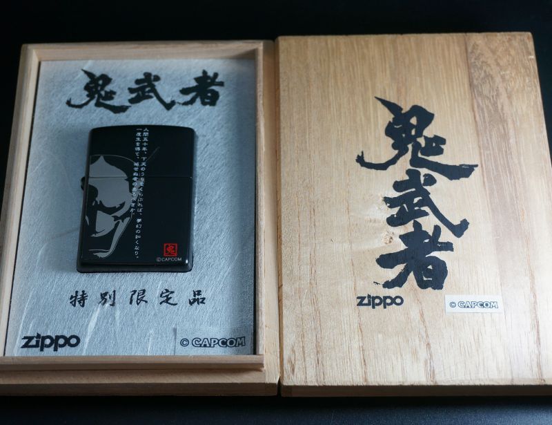 画像: zippo 鬼武者 黒マット 2000年製造