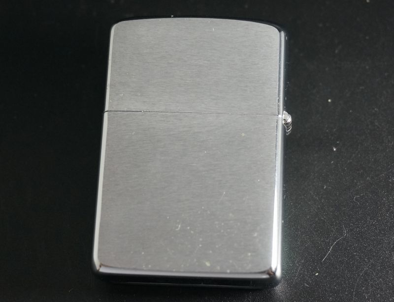 画像: zippo #200 ブラッシュ・クローム 1981年製造 錆あり