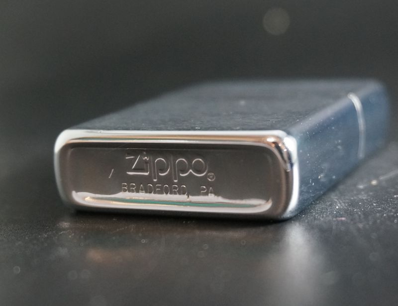 画像: zippo #200 ブラッシュ・クローム 1981年製造 錆あり