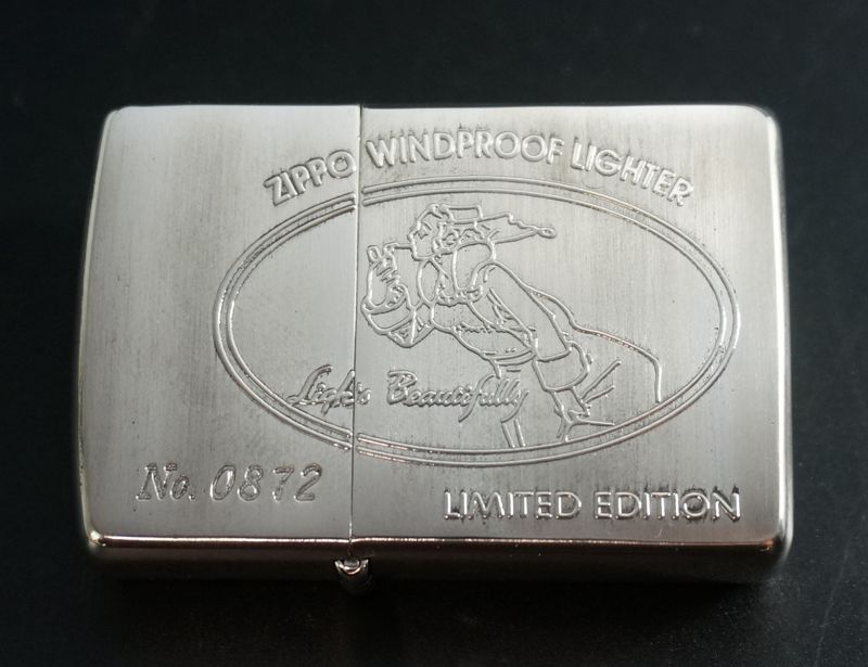 画像: zippo WINDY シルバーサテーナ ケース入り 1994年製造