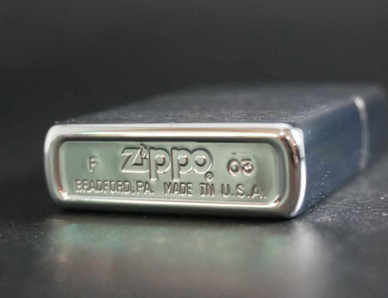 画像: zippo #200 ブラッシュ・クローム 2003年製造 