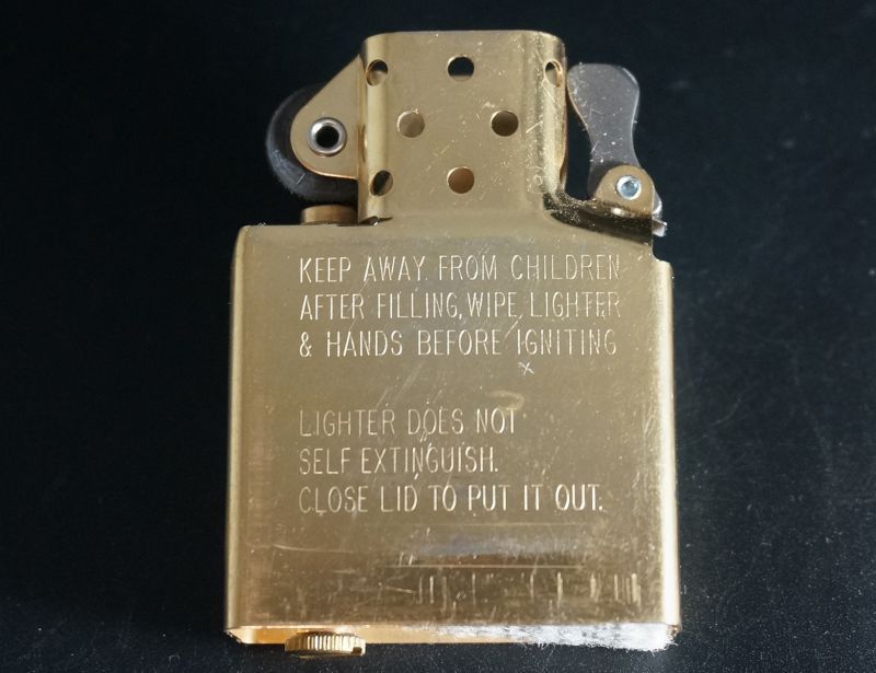 画像: zippo インサイドユニット ゴールド MINT 2007年製造