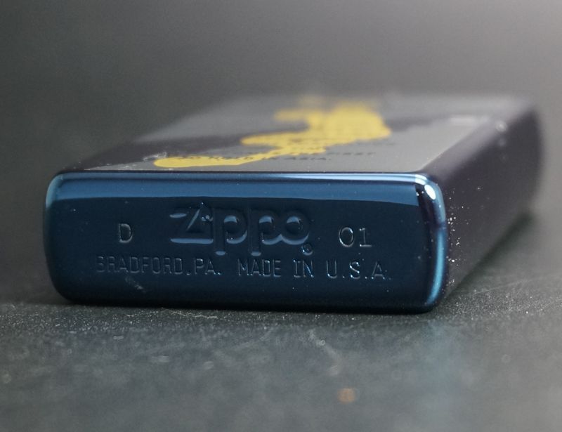 画像: zippo FIFA KOREA JAPAN ブルーチタン 2001年製造