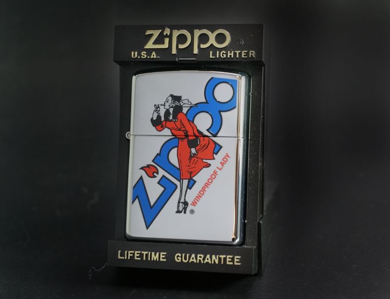 画像: zippo WINDY プリント ＃250 2003年製造