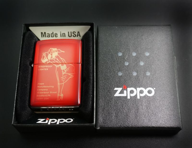 画像: zippo WINDY エポキシ レッド 2003年製造