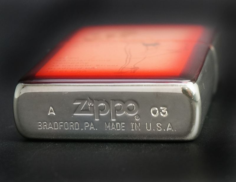 画像: zippo WINDY エポキシ レッド 2003年製造