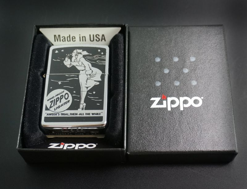 画像: zippo WINDY  黒プリント #200 1997年製造