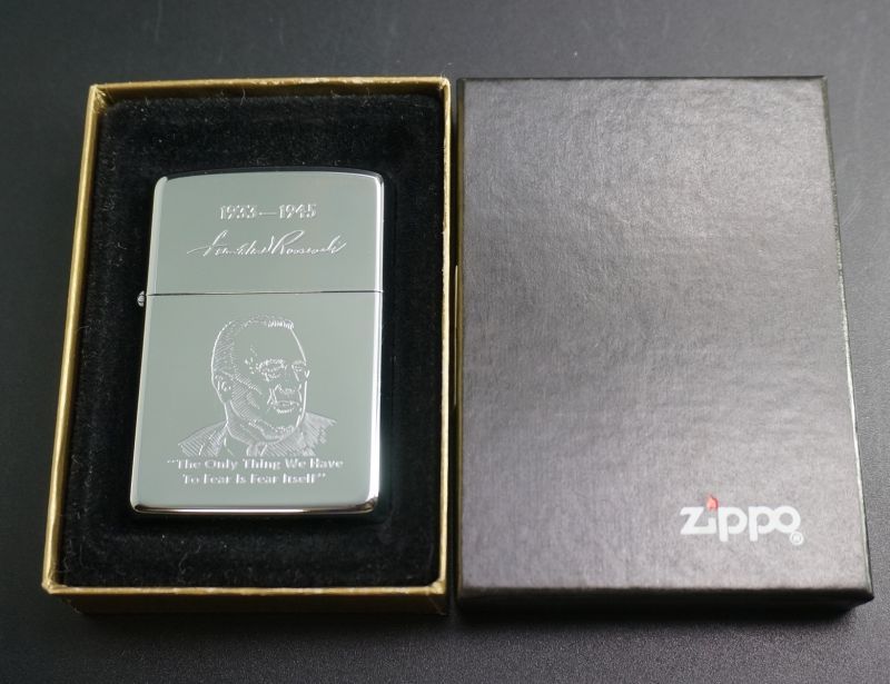 画像: zippo アメリカ32代大統領フランクリン・ルーズベルト 1989年製造