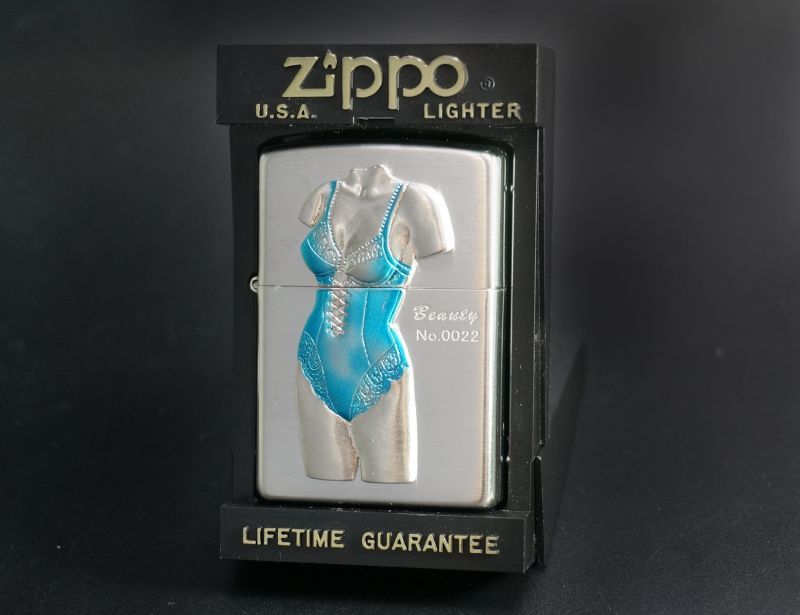 画像: zippo SEXY BEAUTY ブルー 2002年製造 