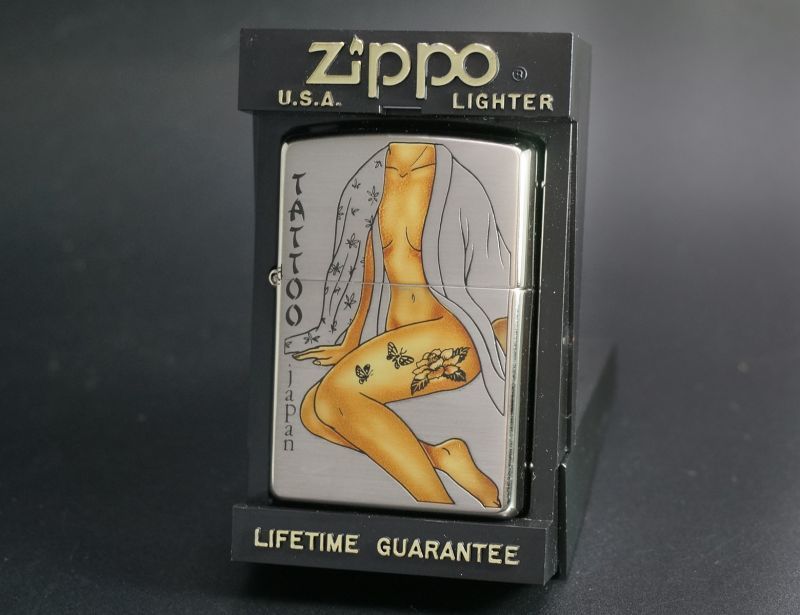 画像: zippo SEXY TATTOO SUNBURN F 2002年製造