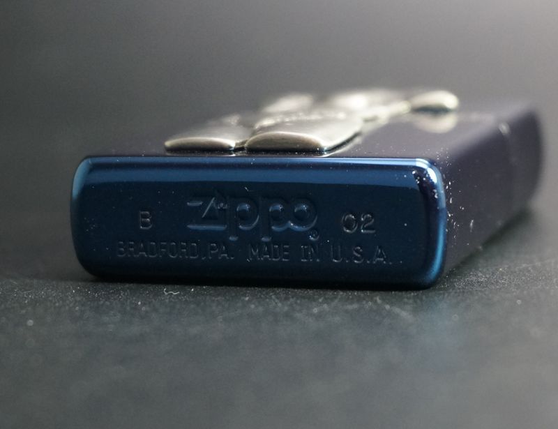 画像: zippo SEXY メタル ブルーチタン NO.40 2002年製造