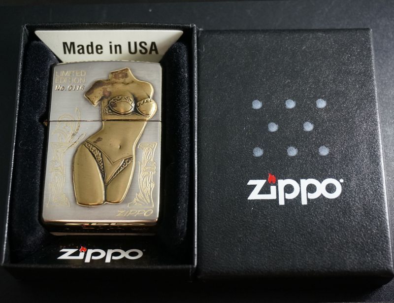 画像: zippo SEXY メタル SG加工 1998年製造 メッキ劣化