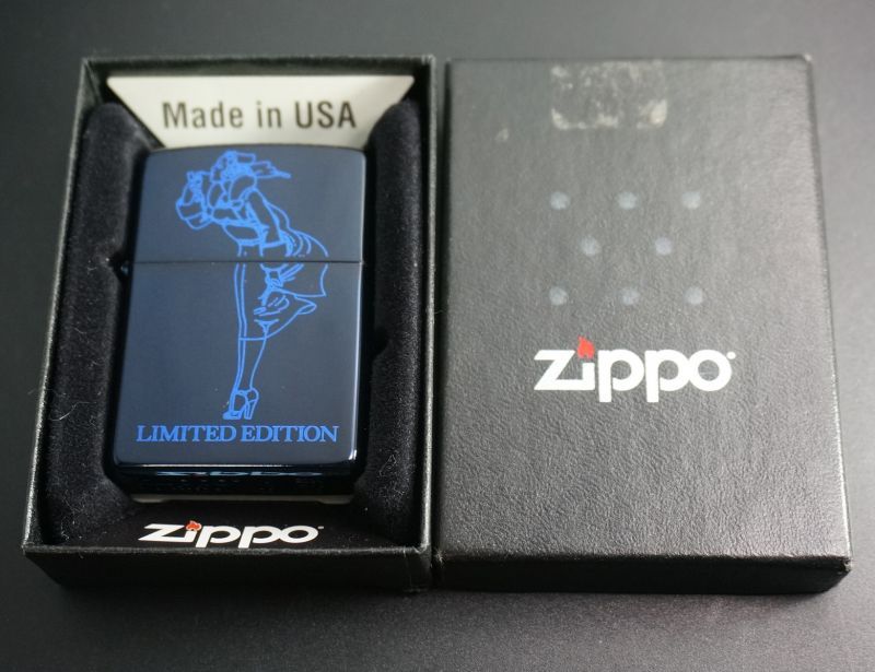 画像: zippo WINDY ブルーチタン 2000年製造