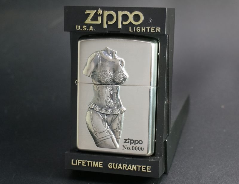 画像: zippo SEXY メタル シリアル「NO.0000」 2002年製造