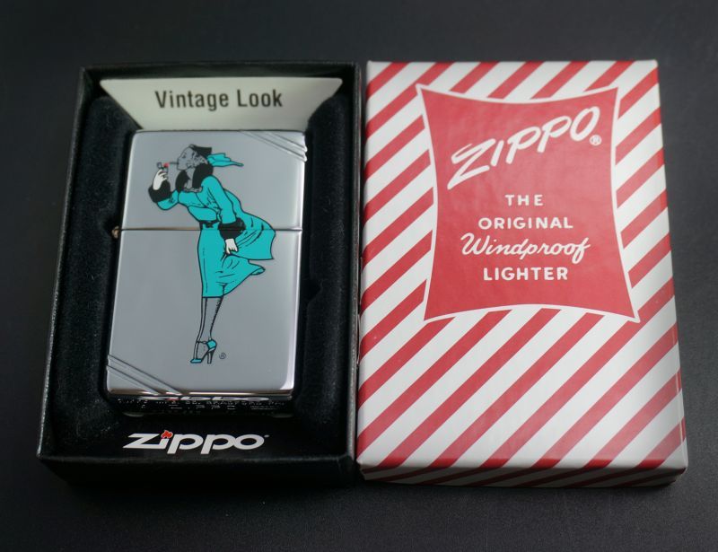 画像: zippo WINDY グリーン #260 2002年製造