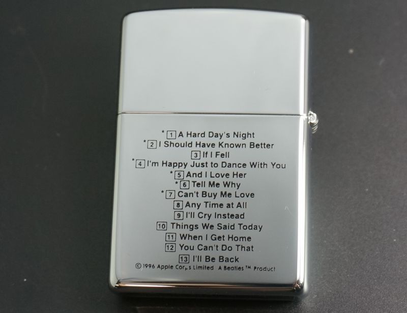 画像: zippo THE BEATLES「A HARD DAY'S NIGHT」 1996年製造