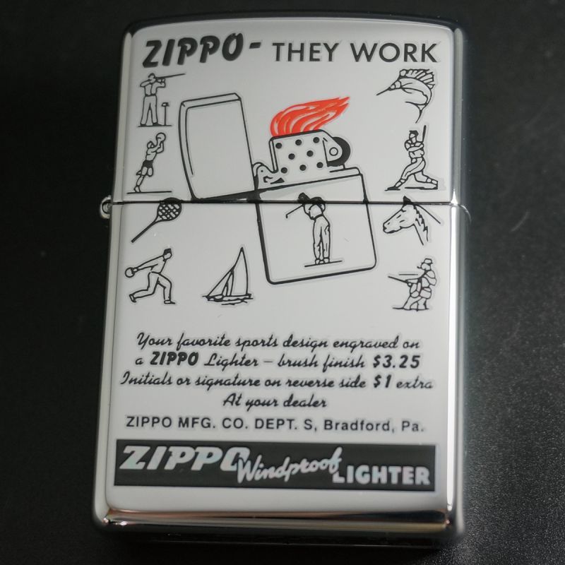 画像1: zippo THEY WORK スポーツREP柄