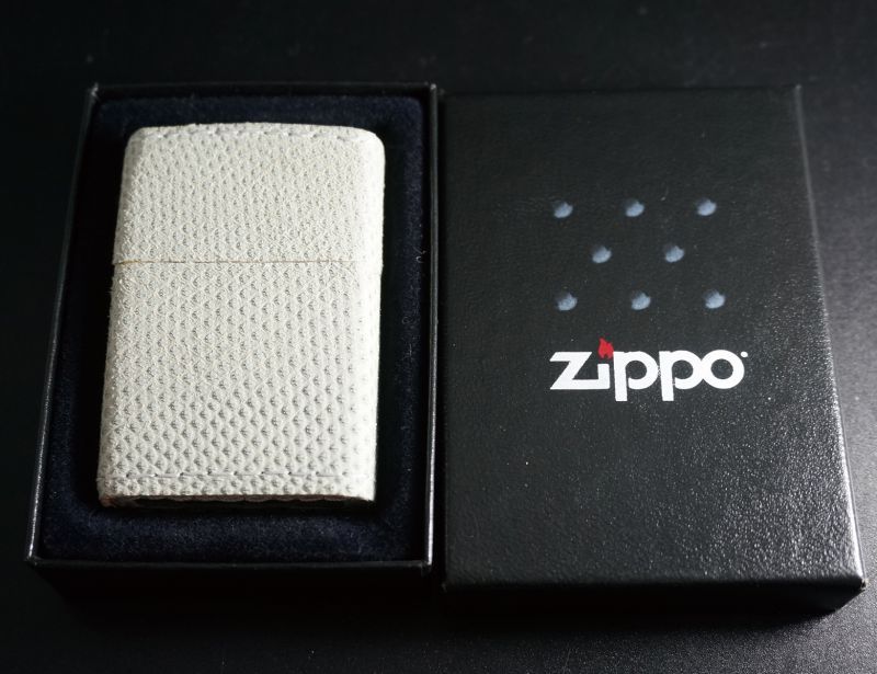 画像: zippo 本ヤスリヘビ革巻き 2006年製造