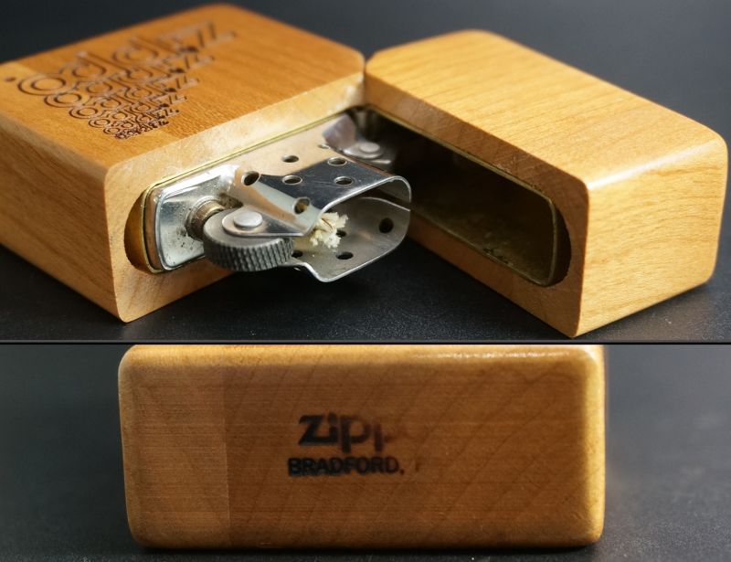 画像: zippo 木巻き ロゴ 1990年代製造
