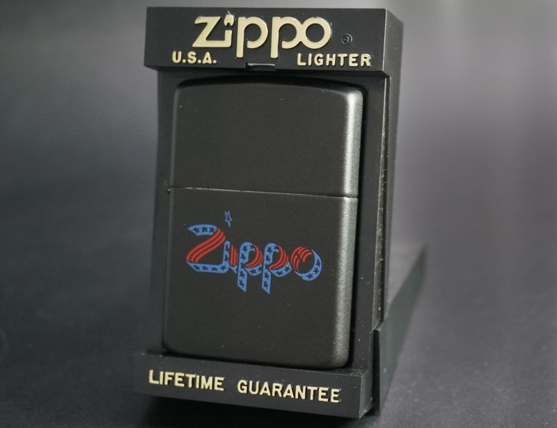 画像: zippo 文字 黒マット 1986年製造