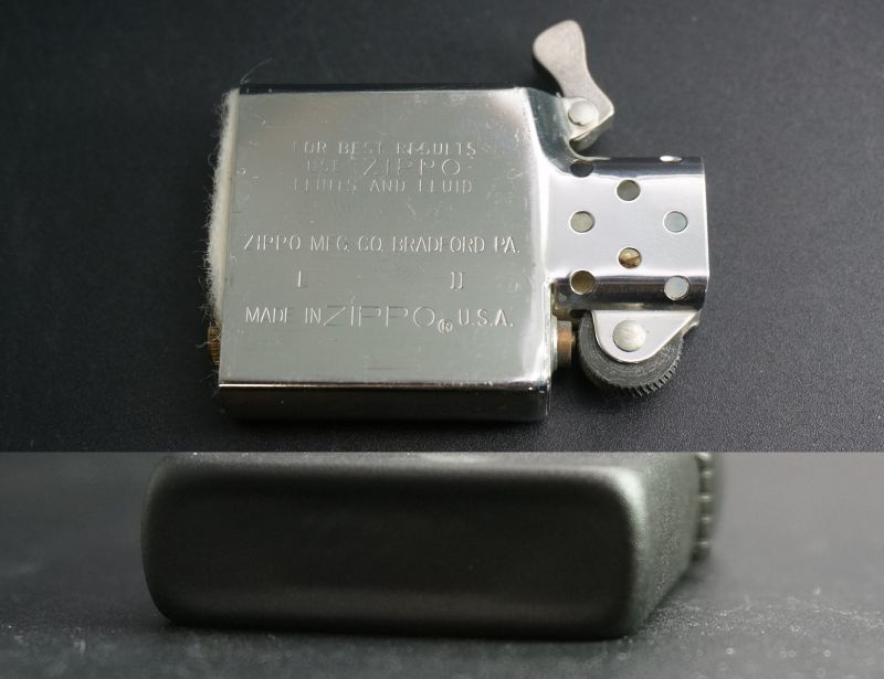 画像: zippo 文字 黒マット 1986年製造