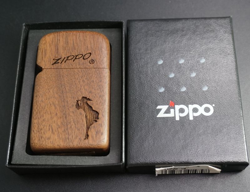 画像: zippo 木巻き WINDY スリム 2005年製造 