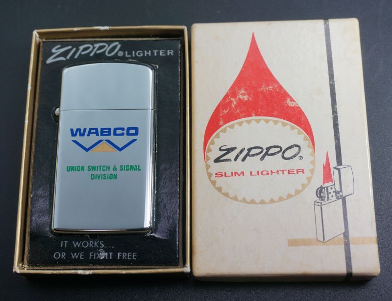画像: zippo 企業柄 WABCO スリム #1610 1975年製造