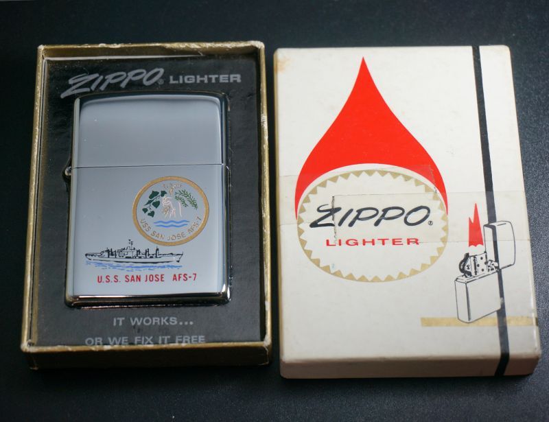 画像: zippo USS.SAN.JOSE AFS-7 1975年製造