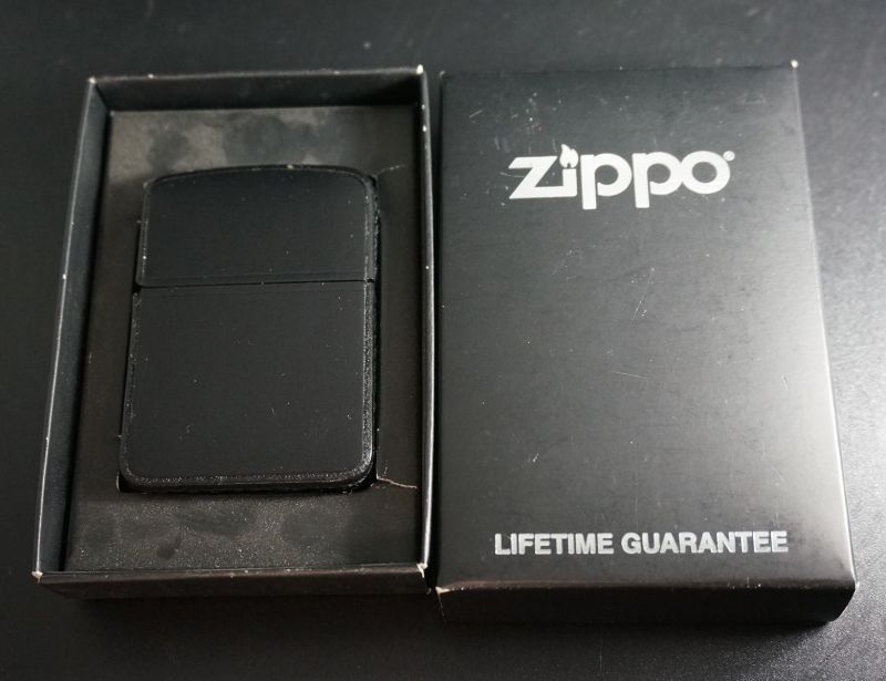 画像: zippo 1941REPLICA 黒革巻き 2007年製造