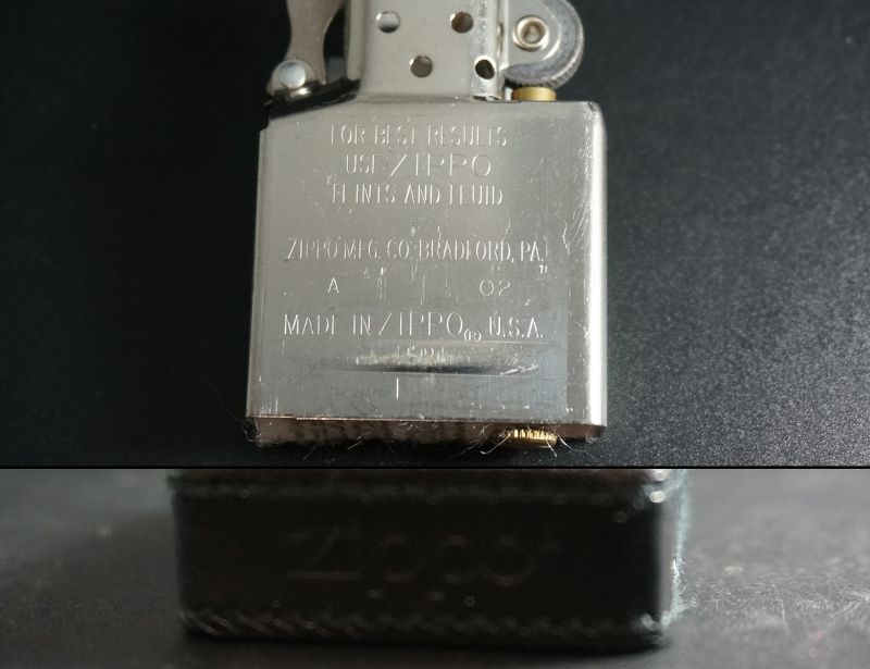 画像: zippo 1941REPLICA 黒革巻き 2007年製造