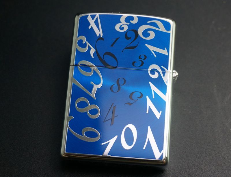 画像: zippo ダイヤル スピン ブルー　2007年製造