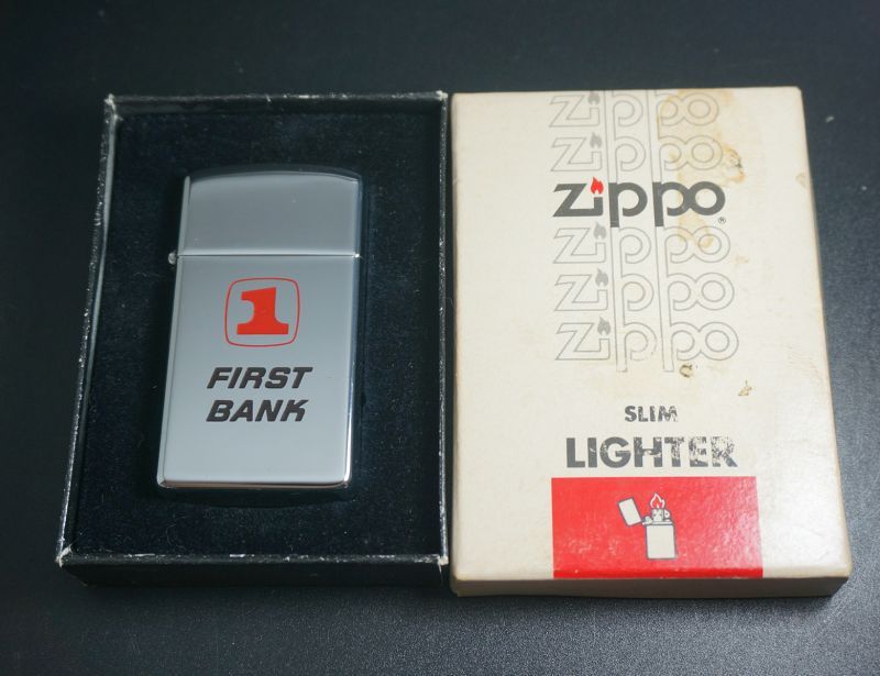 画像: zippo 企業柄 FIRST BANK スリム #1610 1962年製造