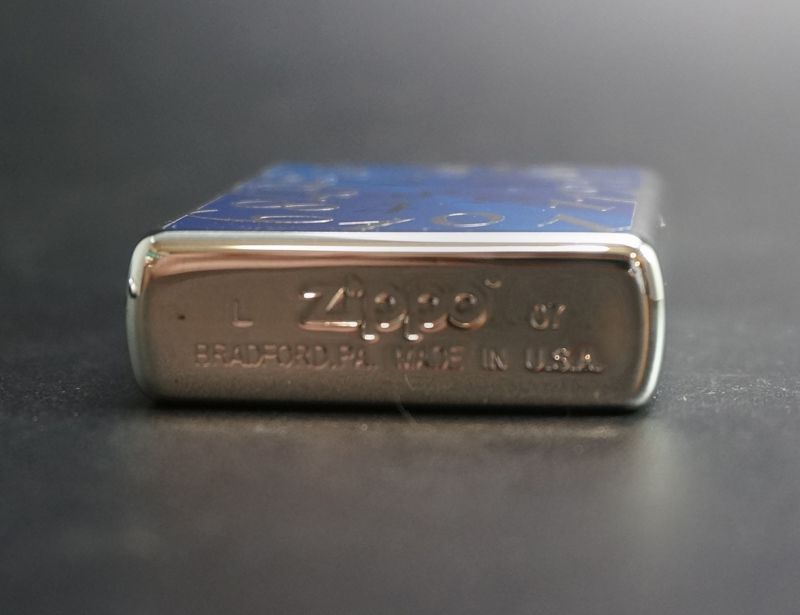 画像: zippo ダイヤル スピン ブルー　2007年製造