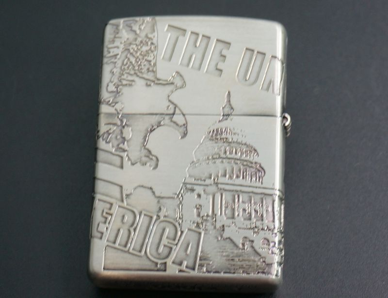 画像: zippo アメリカ 4面デザイン 2008年製造