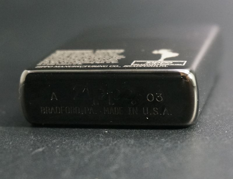 画像: zippo WINDY ブラックニッケル 2003年製造