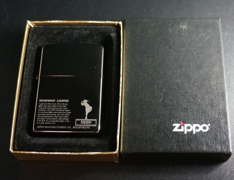 画像: zippo WINDY ブラックニッケル 2003年製造