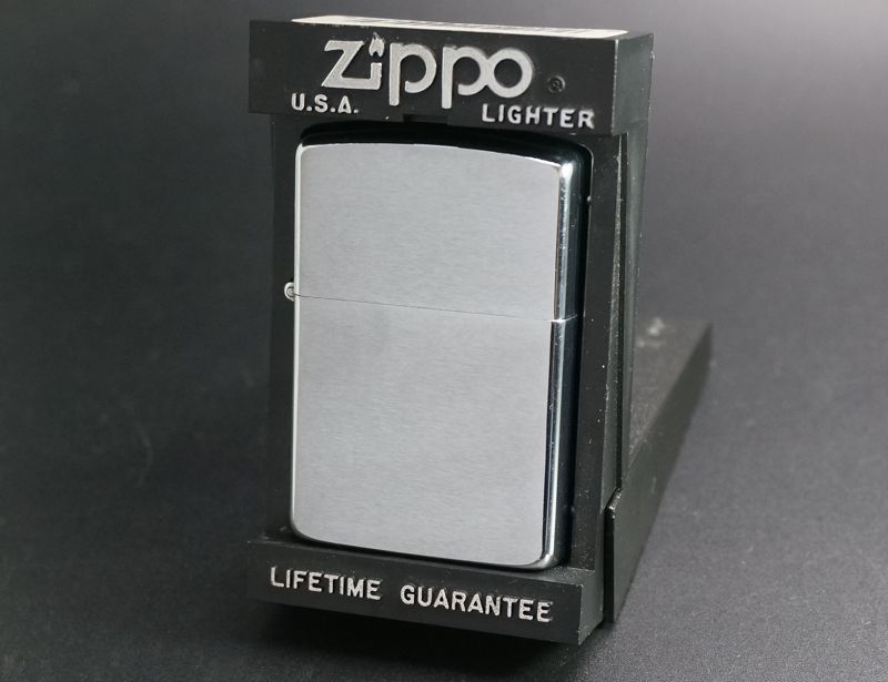画像: zippo #200 ブラッシュ・クローム NEAR MINT 1987年製造