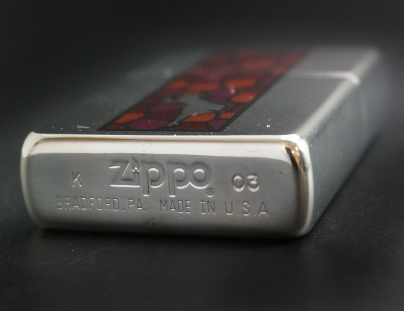 画像: zippo WINDY ステンドグラス風 PK 2003年製造