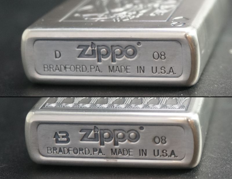 画像: zippo WINDY Bottomz Up 両面デザイン 2008年製造
