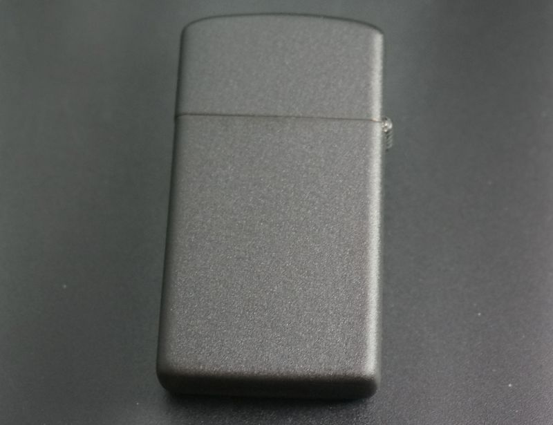 画像: zippo 黒マット スリム 1990年代製造