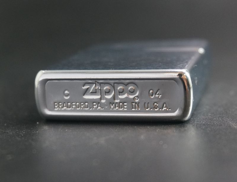 画像: zippo #200 ブラッシュ・クローム 2004年製造 