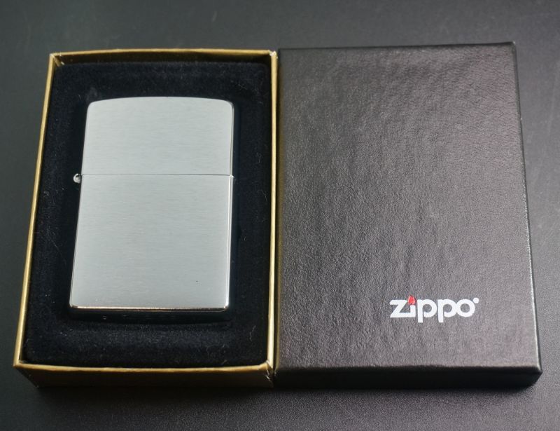 画像: zippo #200 ブラッシュ・クローム 2004年製造 