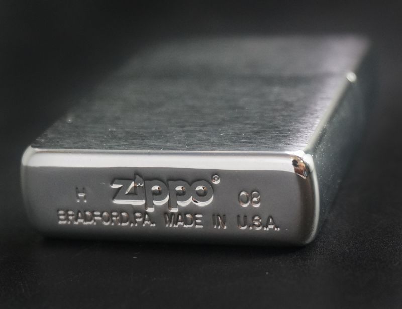 画像: zippo #200 ブラッシュ・クローム 2008年製造 