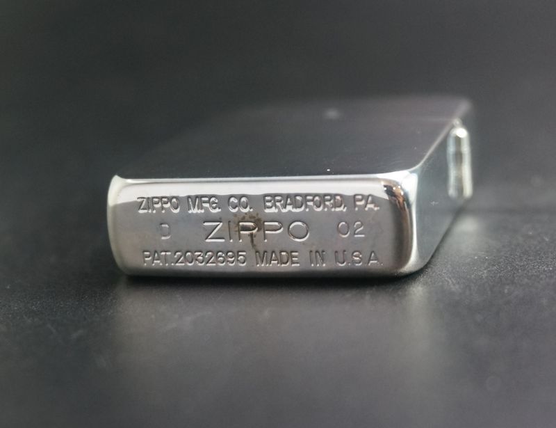 画像: zippo WINDY 1941レプリカ ブルー練石 2002年製造