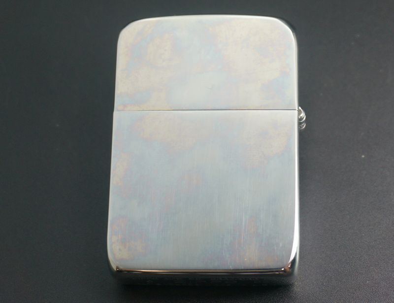 画像: zippo WINDY 1941レプリカ ブルー練石 2002年製造