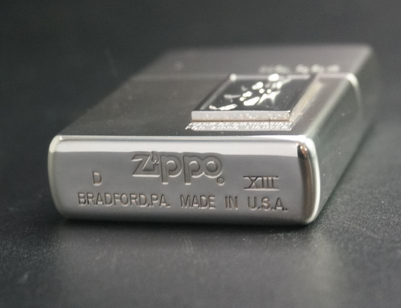 画像: zippo ドランカー メタル貼付け 「シリアルNO.004」 1997年製造