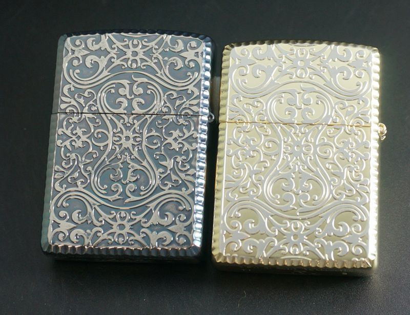 画像: zippo ペア ARMOR 2FRアラベスク SV＆SG