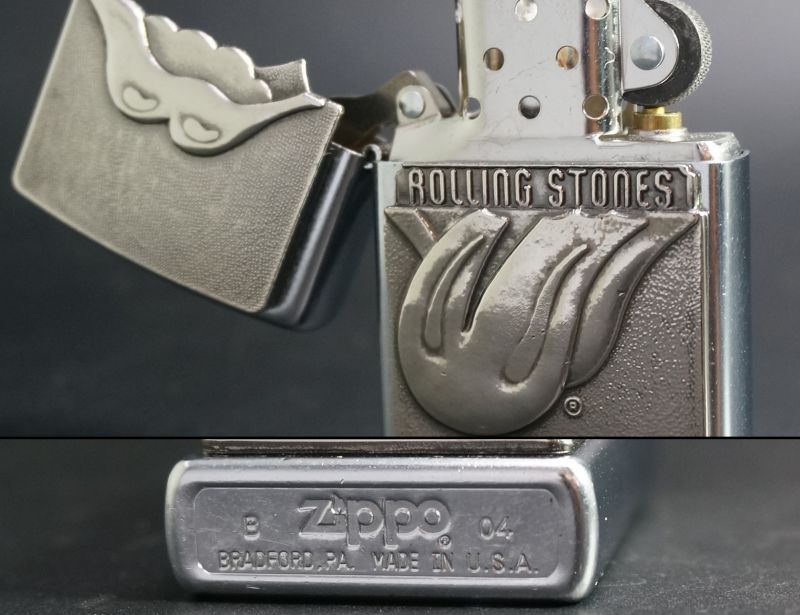 画像: zippo ローリングストーンズ プレート貼付け 