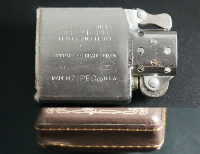 画像: zippo WINDY 革巻き プリント 1994年製造 